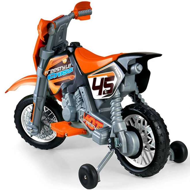 Motocicletta Cross Arancione Elettrica 6V per Bambini