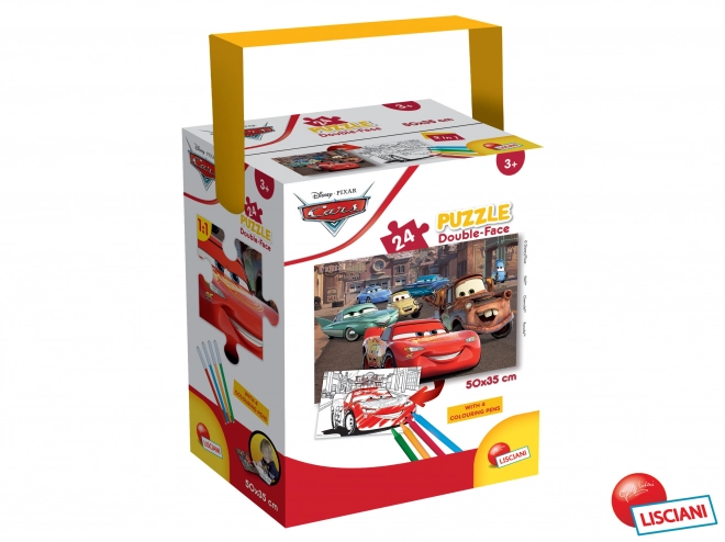 Puzzle double-face Cars 24 pezzi