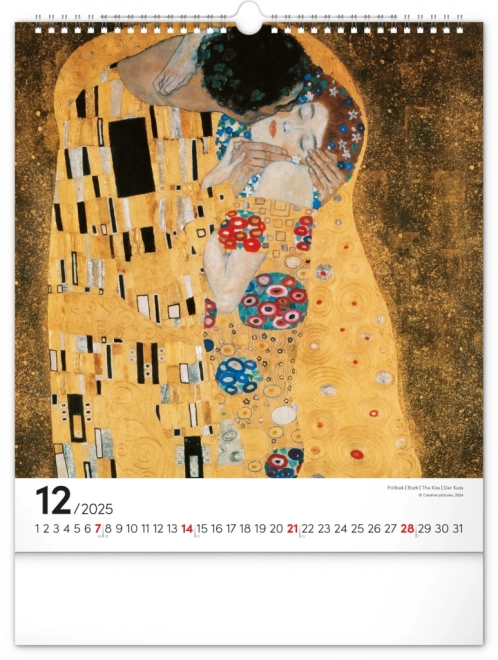 Calendario da parete Gustav Klimt 2025