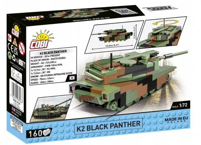 Cobi costruzioni mini modello carro armato Black Panther