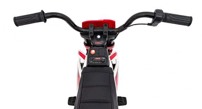 Moto a batteria per bambini rosso con pannello audio