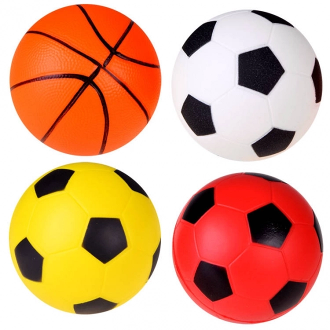 Set di palline in schiuma 4 pezzi 10cm per sport