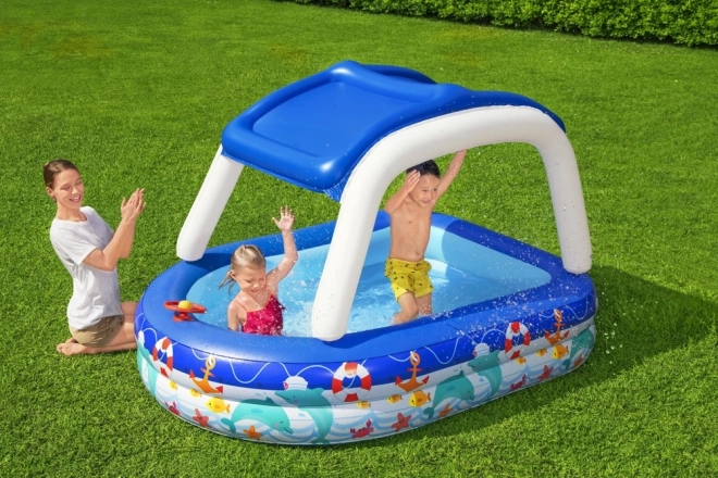 Piscina Bestway Sea Captain con tettoia e volante