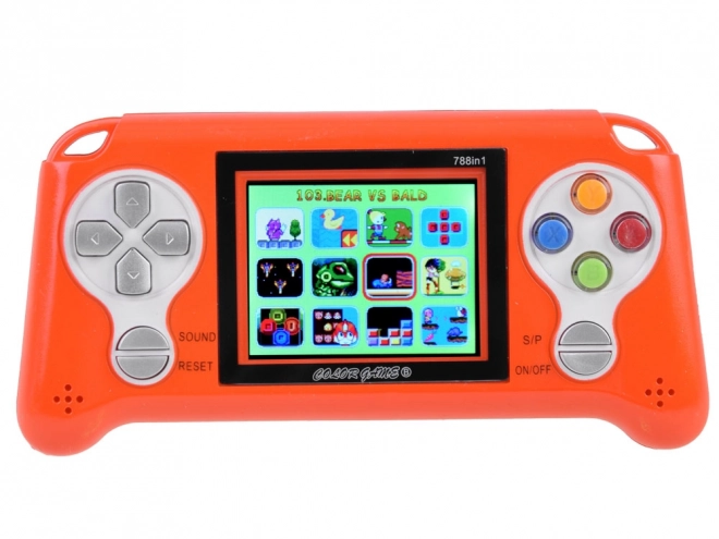 console portatile con 70 giochi – arancione