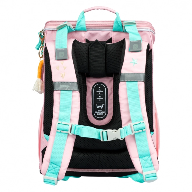 Zaino scuola Zippy Rosa Baagl - Set di 3 pezzi
