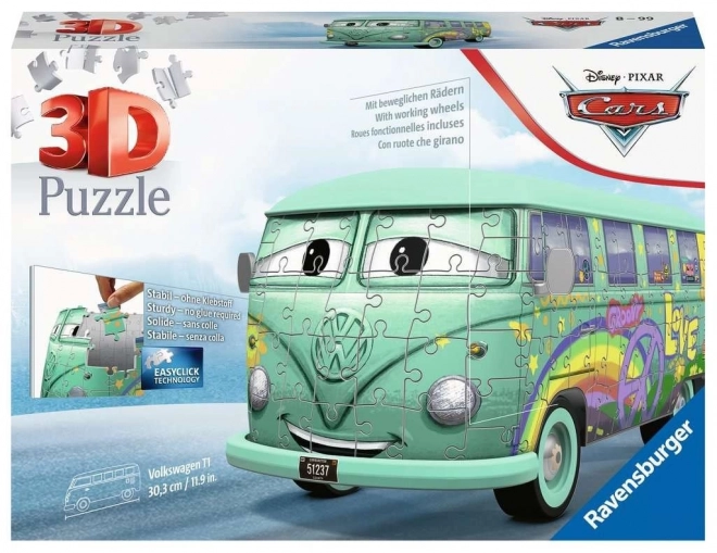 Puzzle 3D Autobus Fillmore di CARS by Ravensburger