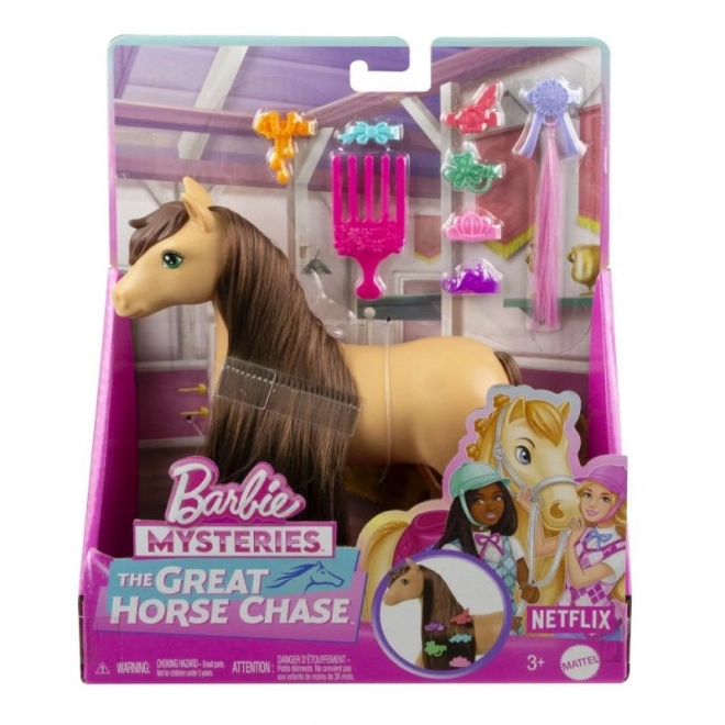 Cavallo giocattolo Barbie Pepper con capelli acconciabili