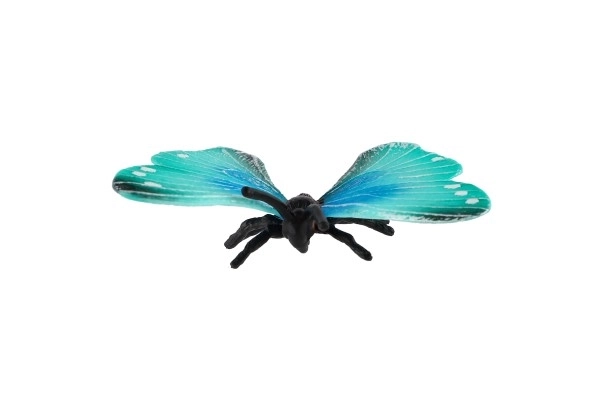 Motivo tropicale Morpho Helena di plastica 7cm in sacchetto