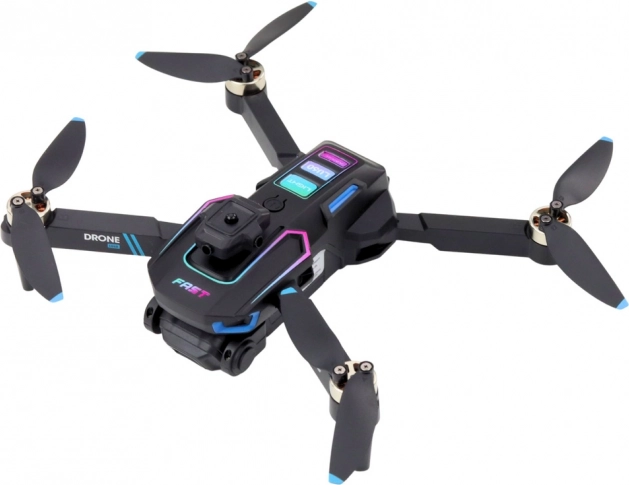 Drone LU60 con doppia fotocamera HD e luci LED nero