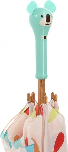 Manico in legno laccato a forma di koala