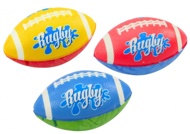 Set di 3 palline da rugby in schiuma 3 colori