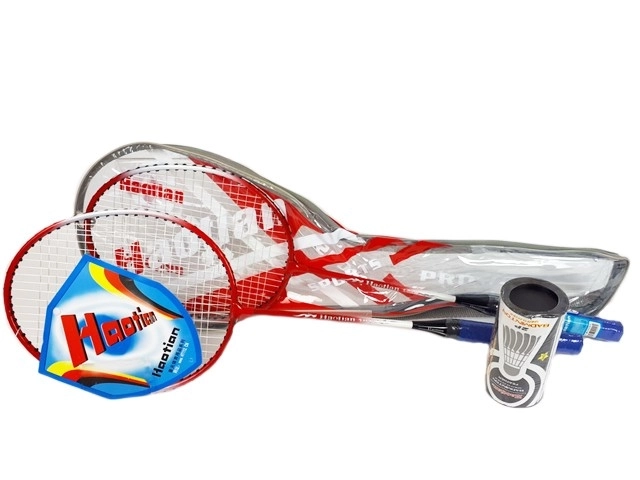 Set da badminton con volani in custodia