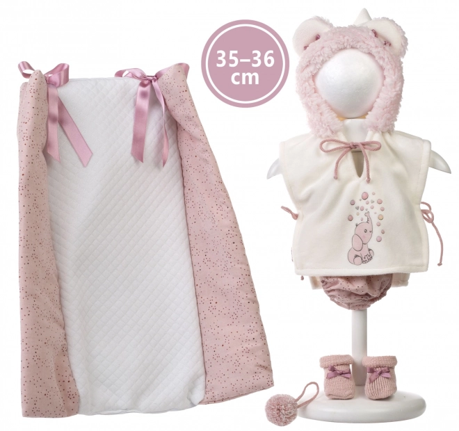 Completo per bambola neonato New Born 35-36 cm