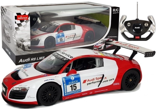 Auto radiocomandata Audi R8 LMS bianco rosso