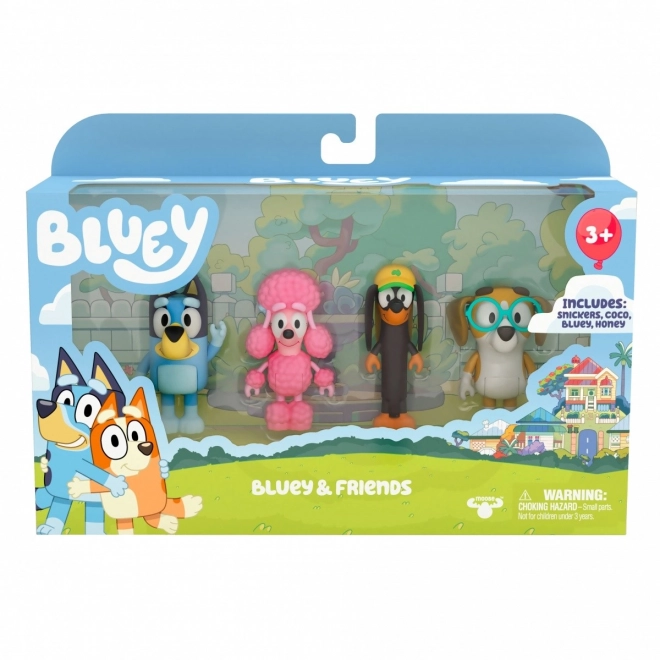 Set di 4 Personaggi Amici di Bluey