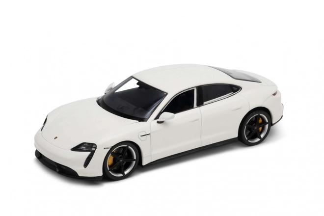 modellino Porsche Taycan Turbo S Welly 1:24 crema