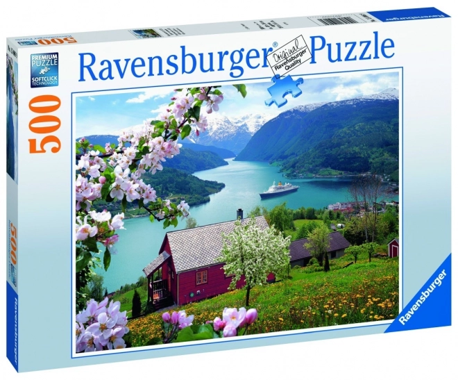 Puzzle paesaggio idilliaco scandinavo 500 pezzi Ravensburger