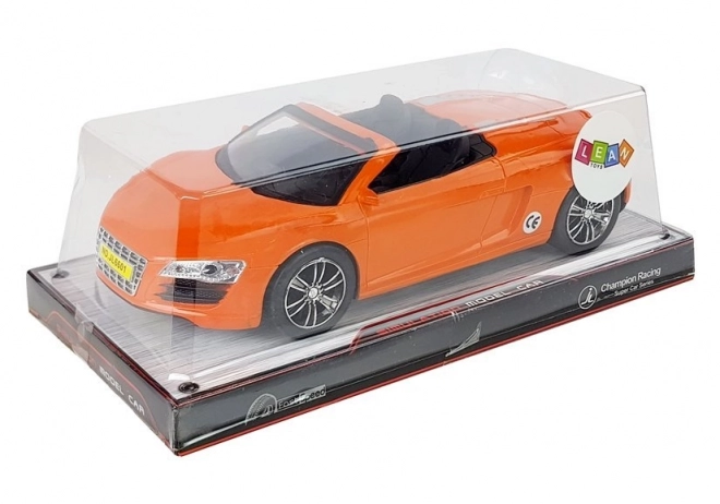 Auto con movimento a frizione cabriolet arancione 1:18