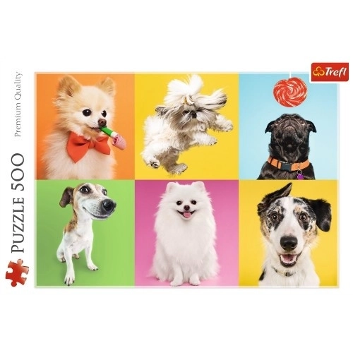 Puzzle Cani Felici 500 Pezzi