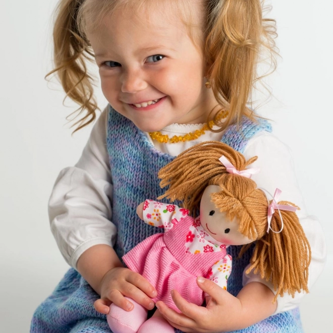 Bambola di peluche Aniška 20 cm, che parla slovacco