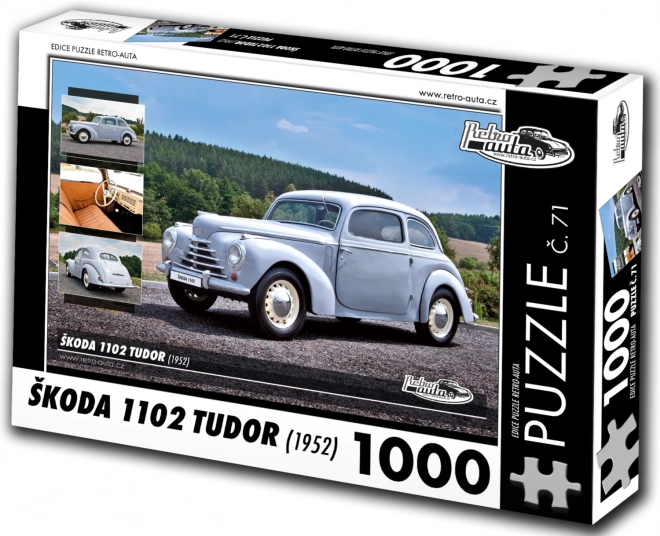 Puzzle Retro-Auta Škoda 1102 Tudor 1000 Pezzi