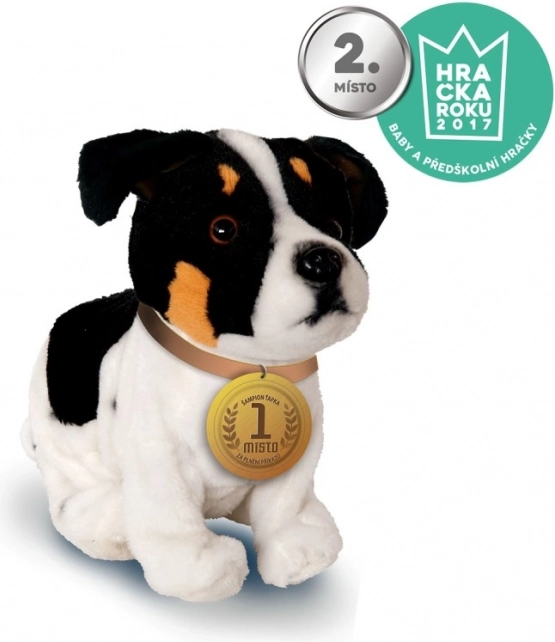 Cagnolino interattivo 'apka 23 cm bianco e nero
