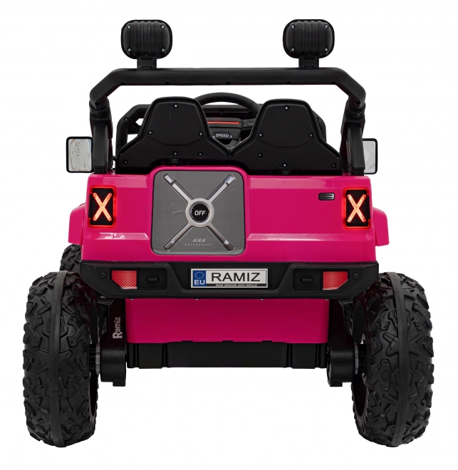 Auto elettrico per bambini rosa fuoristrada