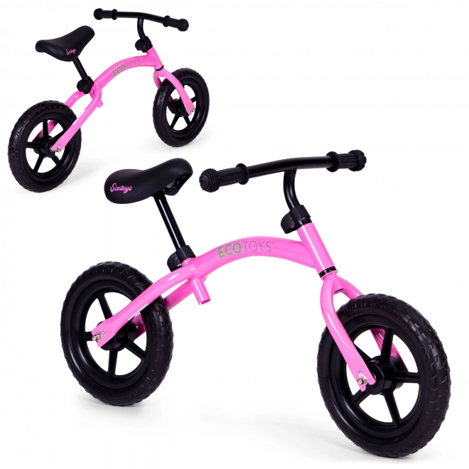 Bicicletta senza pedali per bambini ECOTOYS rosa