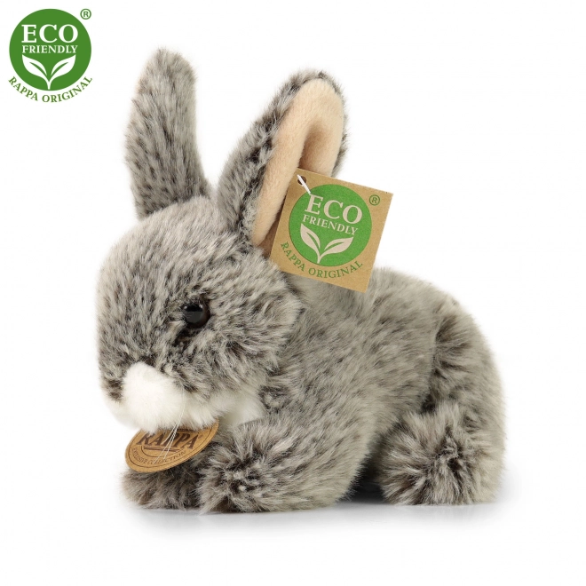 Coniglio Peluche Grigio Scuro Disteso 17 cm Eco-Friendly