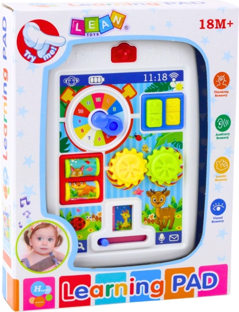 Tablet educativo interattivo per bambini con luci e suoni