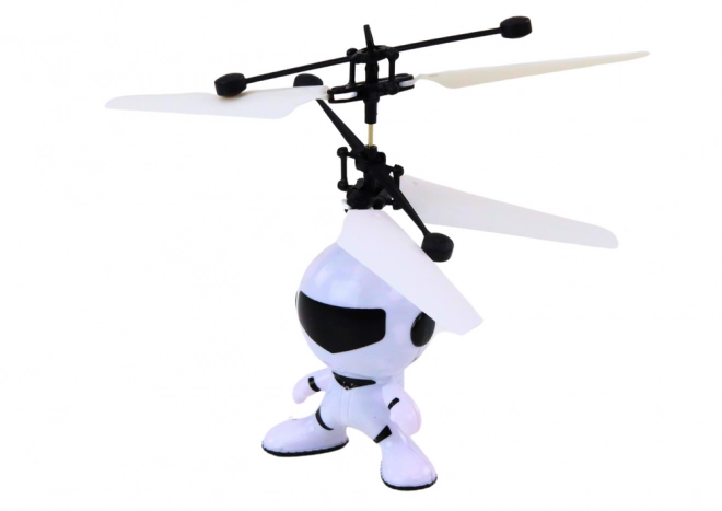 Astronauta Volante Controllato a Mano Drone Elicottero Bianco