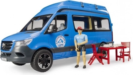 bruder mb sprinter camper con autista e accessori