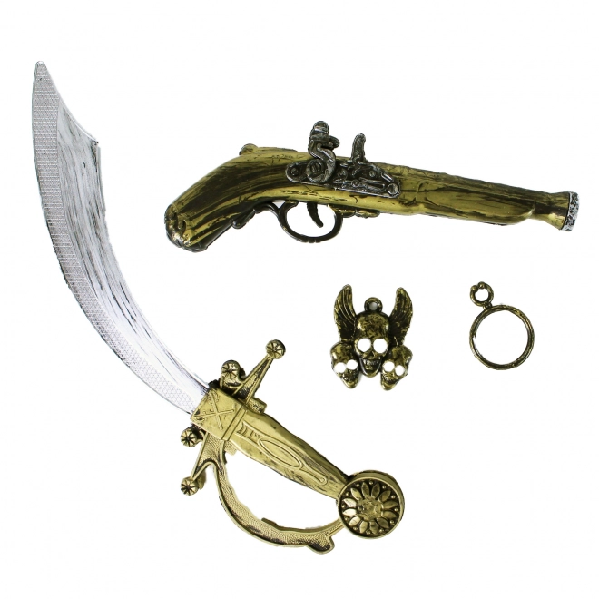 Set da pirata con pistola e sciabola