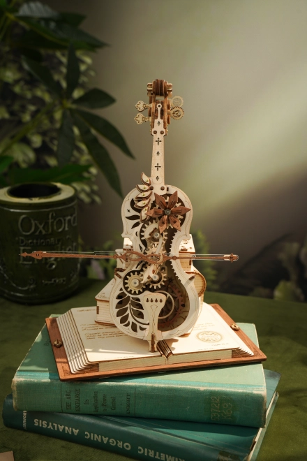 Violoncello Magico in Legno 3D con Motore Elettrico