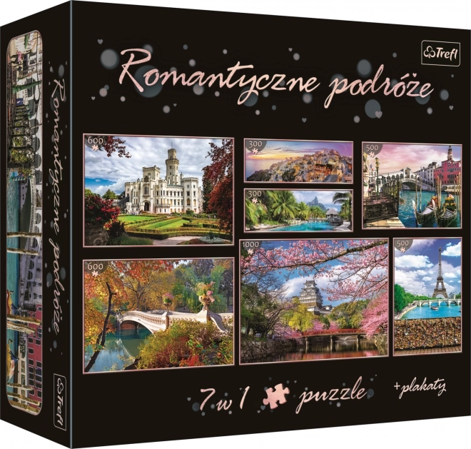 Puzzle TREFL Viaggi Romantici 7 in 1