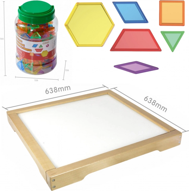 Masterkidz Pannello LED armadietto sensoriale Montessori Mosaico 140 pezzi