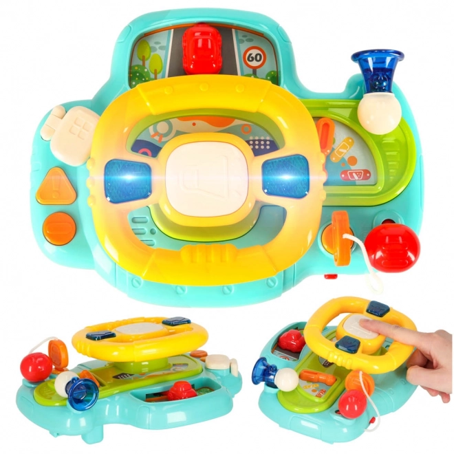 Volante interattivo per bambini con suoni e luci