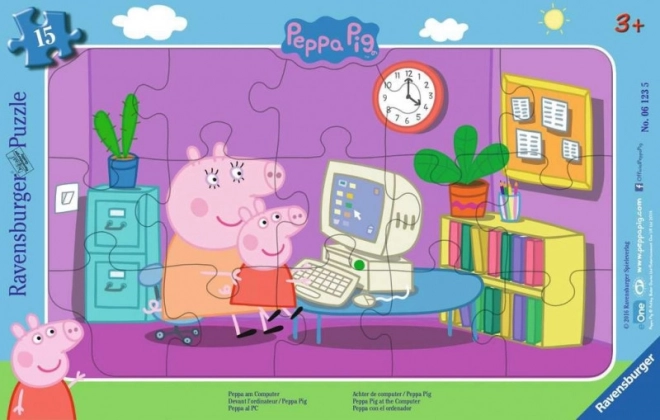 Puzzle Peppa Pig 15 pezzi