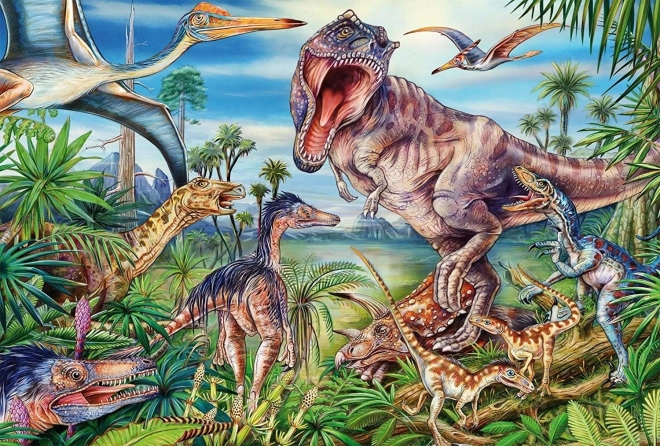 Puzzle tra i dinosauri 60 pezzi