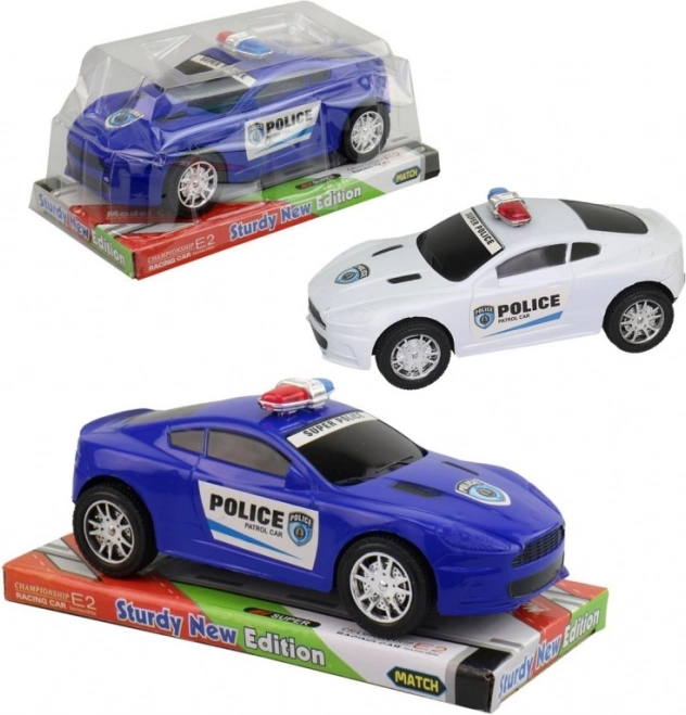Auto della polizia a inerzia