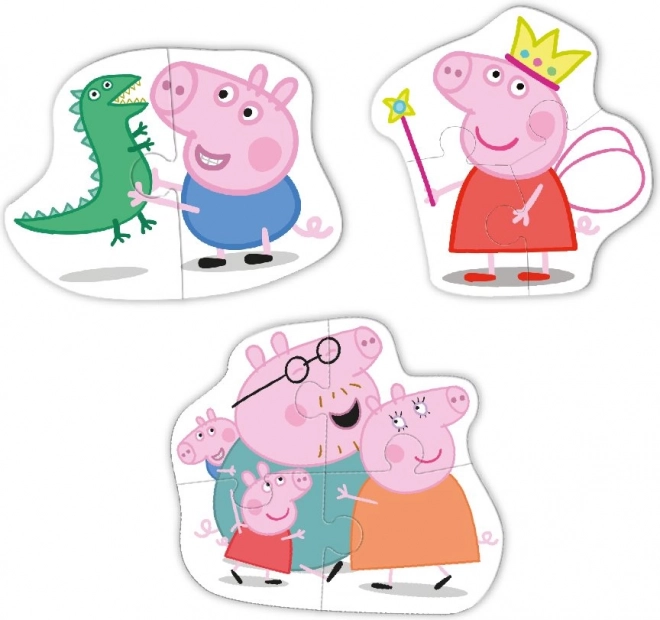 Puzzle Peppa Pig: Famiglia 3-in-1