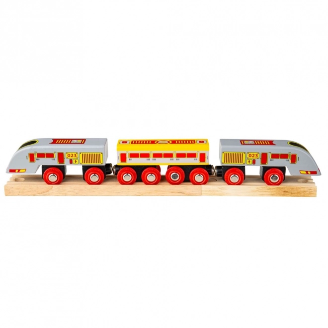 Treno Bigjigs Rail Eurostar con Binari