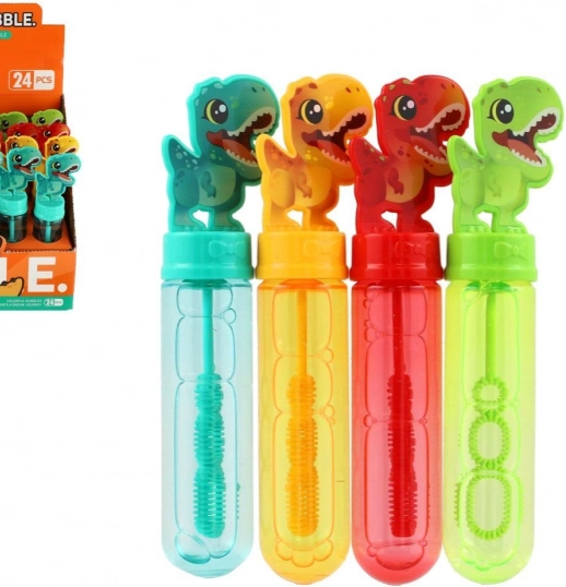 Bolle di sapone dinosauro 40ml plastica