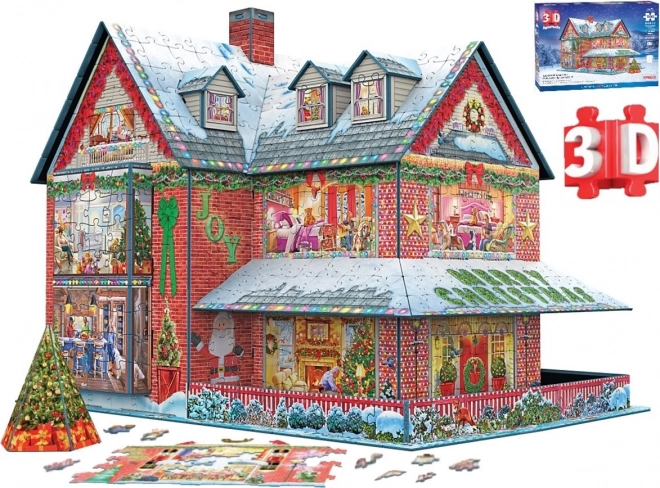 Puzzle 3D Casetta di Natale 1100 Pezzi