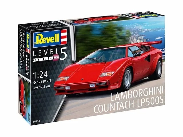 Modello in plastica Lamborghini Countach LP500