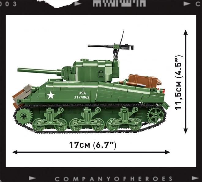 Carro armato Sherman M4A1 COBI