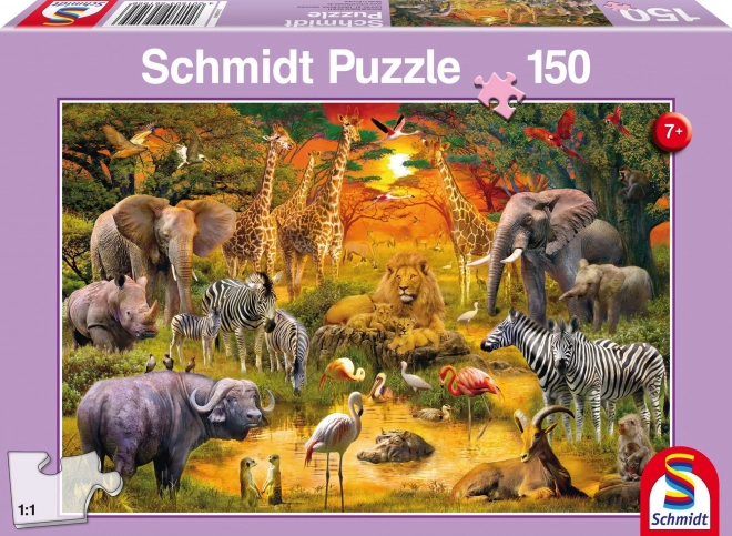 Puzzle Animali Africani 150 Pezzi