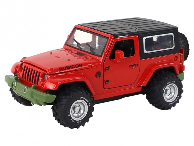 Auto fuoristrada frizione con batterie metallo rosso 1:32