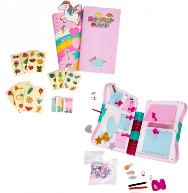Diario segreto con lucchetto rosa