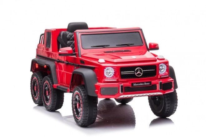 Auto a batteria Mercedes Benz G63 6x6 rosso